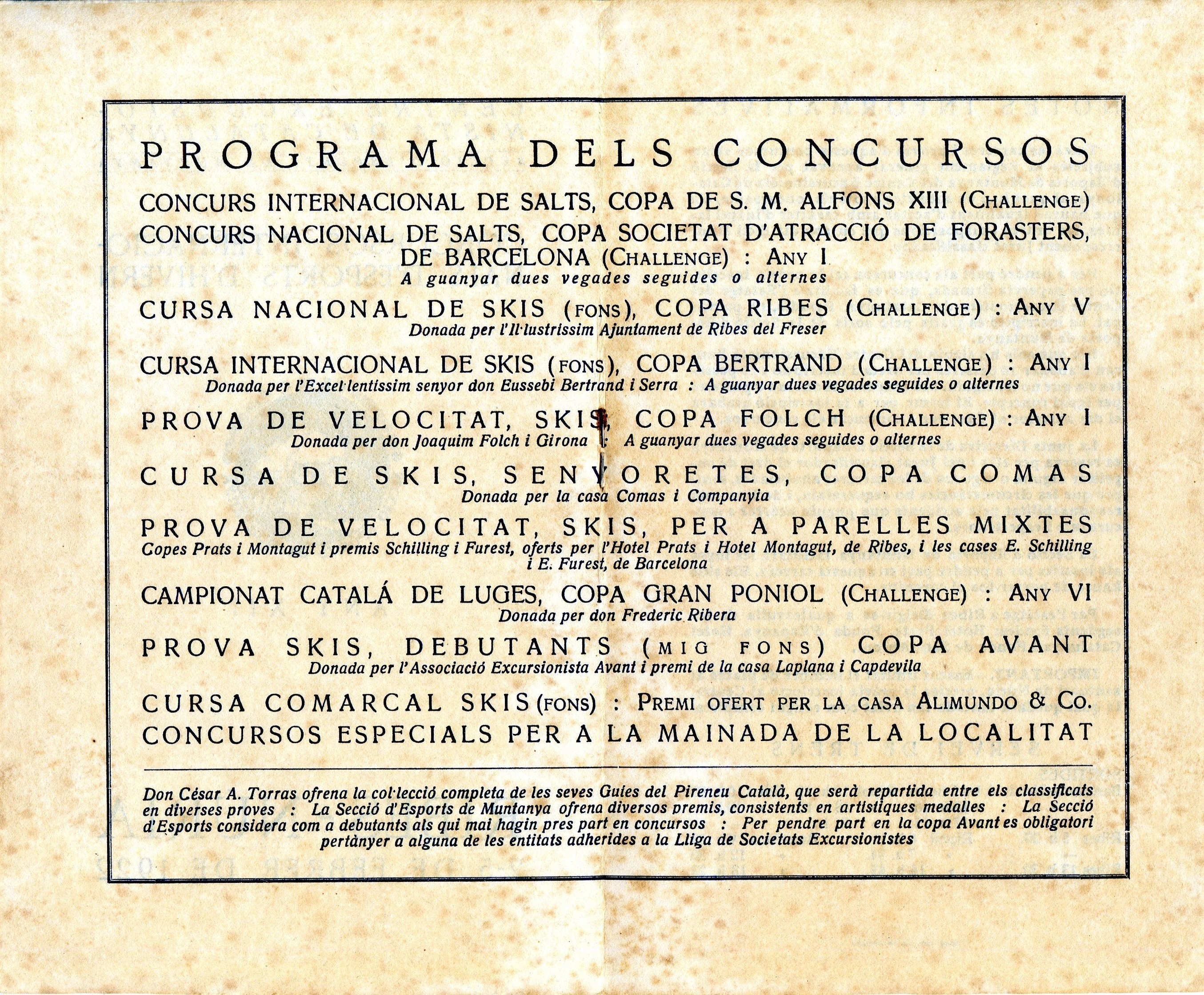 Concursos Internacionals d'Esport d'Hivern : Ribes - Núria : 2-5 de febrer de 1922 - Miniatura 3